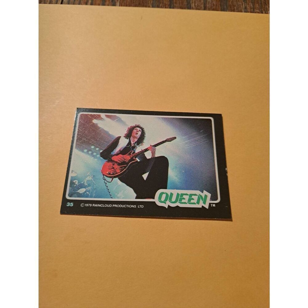 Vintage 1979 Raincloud Productions Queen Trading Card #35 Rock Band Memorabilia